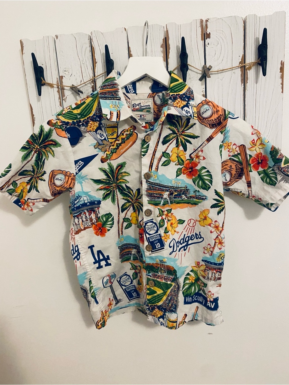 Reyn Spooner Los Angeles Dodgers Shirt boys size medium